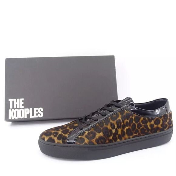 The Kooples Leopard Print Lace up Leather/Calf hair
Shoes(Size 39/8) - Picture 1 of 7